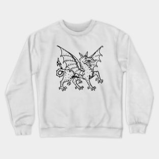 Vintage Heraldic Dragon Crewneck Sweatshirt